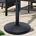 Arlmont & Co. Regulo 20 lb. Resin Umbrella Base Plastic/Resin in Black | 3 H x 17.7 W x 17.7 D in | Wayfair 5968A338C9AE42D285179C3240B555F2