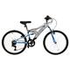 Dallingridge Crossbow Junior Full Suspension Mountain Bike, 24" Wheel, 18 Speed - Grey/Blue