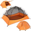 Clostnature 2-Man Tent for Backpacking, 2 Person Waterproof Camping Dome Tents, Lightweight Tent for 2 Adults, 2 Man's Outdoor, Hiking, Mountaineering Compact Tent, Easy Set Up Summer Camping Tent