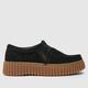 Clarks torhill bee flat shoes in black