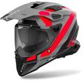 Airoh Commander 2 Mavick Casque de motocross, noir-gris-rouge, taille XL