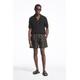 COS Men's Printed Drawstring Swim Shorts - Grey - Grey