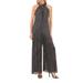 Halogen(r) Shimmer Halter Neck Plissé Jumpsuit