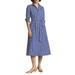 Ashton Long Sleeve Tie Waist Shirtdress