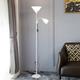 Adjustable Black Floor Lamp with Reading Light Susan Modern Standing Lamp for Living Room/Office Lamp 72 Tall - 150-watt with Side Reading Light Corner Lamp