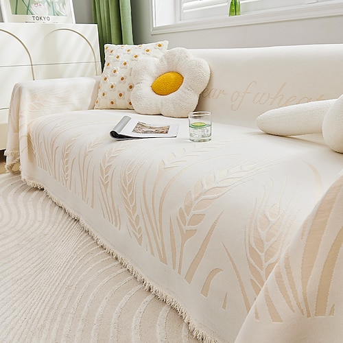 Chenille-Sofabezug, Couchbezug, Salbeigrün, Couchschutz, Sofadecke, Sofaüberwurf für Sofas, waschbar, Sofabezug für Hunde Image