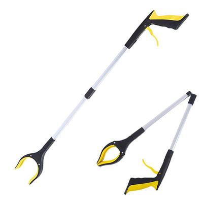 Grabber Reacher Tool 360 Degree Rotating Head, Wide Jaw, 32 Foldable, Lightweight Trash Claw Grabbers for Elderly, Reaching Tool for Trash Pick Up Stick, Litter Picker Arm Extension