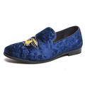 Per uomo Mocassini e Slip-Ons Mocassini comodi Mocassini di vestito Mocassini Classici Classico Informale Formale Matrimonio Giornaliero Felpato Tacco alto Comodo Antiscivolo Mocassino Nero Blu