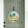 1pc summer watermelon hanging door sign watermelon door hanger wood welcome sign for front door home hanging door plaque sign summer front door crown wall window decor