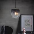 Lampadari A Sospensione A Led Per Cucina In Vetro Lampadari Moderni Per Ingresso Da Fattoria Lampadari A Sospensione A Soffitto Lampadari A Soffitto Su Tavolo Grigio Fumo Bianco Neutro