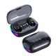 auricolari wireless bluetooth 5.3 con luce rgb cuffie per basso cuffie stereo in ear auricolari bluetooth con cancellazione del rumore wireless con display a led custodia di ricarica