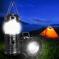 luce di campeggio solare esterna 6led portatile luce della tenda da campeggio principale illuminazione della torcia elettrica per le attività all'aperto festa di campeggio escursioni uragano uragano