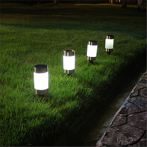 2pcs mini luci solari da giardino luci da giardino per esterni presa di terra lampada da giardino a led super luminosa lampada da giardino in plastica solare lampada da giardino
