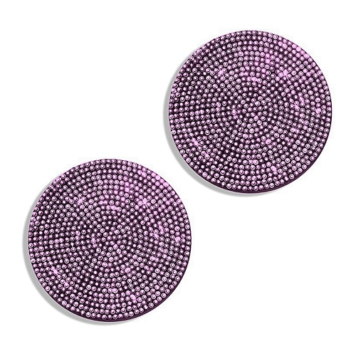 2 pz bling portabicchieri auto sottobicchiere 2.75 pollici antiscivolo antiurto universale moda veicolo auto sottobicchieri inserire bling strass accessori interni auto per auto per le donne