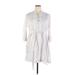 Trina Turk Casual Dress - Mini: White Print Dresses - Women's Size 2X-Large