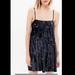 Urban Outfitters Dresses | Navy Velvet Baby Doll, Small | Color: Blue | Size: S