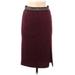 Maeve Casual Skirt: Burgundy Bottoms - Women's Size Medium