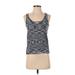 Worth New York Active Tank Top: Blue Activewear - Women's Size Small