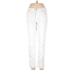 Eileen Fisher Jeans - High Rise Straight Leg Boyfriend: White Bottoms - Women's Size 6 - Stonewash