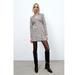 Zara Dresses | New! Zara Plaid Blazer Dress! | Color: Gray | Size: M