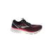 Brooks Sneakers: Burgundy Color Block Shoes - Women's Size 9 - Round Toe