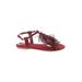 CL by Laundry Sandals: Burgundy Shoes - Women's Size 7 1/2