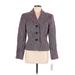 Chetta B Blazer Jacket: Short Purple Jackets & Outerwear - Women's Size 6