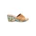 Born Handcrafted Footwear Sandals: Slip On Platform Boho Chic Tan Shoes - Women's Size 9 - Open Toe