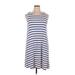 Old Navy Casual Dress: Blue Stripes Dresses - Women's Size X-Large