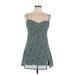 Princess Polly Casual Dress - Mini: Green Hearts Dresses - Women's Size 10