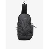 Drape Sling Logo-print Woven Backpack - Black - DIESEL Backpacks