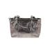 Coach Factory Leather Shoulder Bag: Metallic Silver Solid Bags