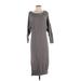 Free People Casual Dress - Midi: Gray Dresses - Women's Size Small
