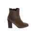Journee Collection Ankle Boots: Brown Shoes - Women's Size 8 1/2