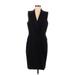 J.Crew Casual Dress - Sheath V-Neck Sleeveless: Black Solid Dresses - Women's Size 8