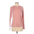 Nike Long Sleeve T-Shirt: Pink Print Tops - Women's Size Small