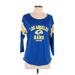 NFL Short Sleeve T-Shirt: Blue Graphic Tops - Women's Size Large