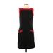 No Boundaries Casual Dress - Sheath High Neck Sleeveless: Black Print Dresses - Women's Size Large