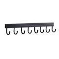 chidgrass Wall Mounted Key Holder Organization Holders Household Towel Keys Hat Fixed Hanger Kitchen Bathroom Hanging Rack Organizer Black 8 hooks