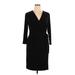 Black Label by Evan Picone Casual Dress: Black Dresses - Women's Size 14