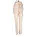 Ann Taylor Factory Dress Pants - High Rise Straight Leg Boyfriend: Tan Bottoms - Women's Size 2 Petite