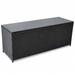 Carevas Patio Storage Box Black 59 x19.7 x23.6 Poly Rattan