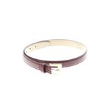 Salvatore Ferragamo Leather Belt: Burgundy Accessories - Women's Size 0