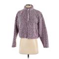 LA Hearts Fleece Jacket: Short Purple Leopard Print Jackets & Outerwear - Women's Size X-Small