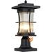 Outdoor Wall Sconces Light Fixtures Exterior Wall Lantern Outside House Lamps Waterproof Black Metal with Clear Seeded Glass Perfect for Exterior Porch Patio House