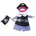 Pirate Dog Costume Pet Clothes Cat Apparel for Dog Cat Halloween Christmas Holiday Party Cosplay - S