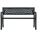 Andoer parcel BenchBenches Patio BenchFurniture Patio Furniture Patio Park Bench 47.2 SteelBench Park Bench 319582 Porch 47.2 X D X H) 20.1 X 29.9 Wood Bench Steel Park