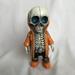 1pc Cool Halloween Skeleton Dwarf Statue Doll Resin Ornament for Courtyard Garden and Yard Decor - Perfect Gift for Holidays and Outdoor Decor