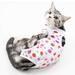 Cat Surgical Recovery Suit After Surgery Wear Pajama Suit Home Indoor Pets Clothing(Strawberry) - M