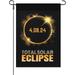 Total Solar Eclipse 04.08.2024 House Flags Retro Small Garden Flag Double Sided for Lighthouse Small Garden Flags Double Sided Outdoor Sign Total Solar Eclipse 04.08.2024 Small Yard Flags